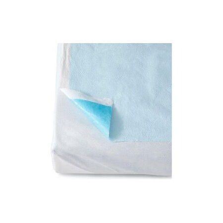 Medline Medline Disposable Tissue/Poly Flat Stretcher Sheets, 40inW x 90inL, Blue, 50/Case NON24335